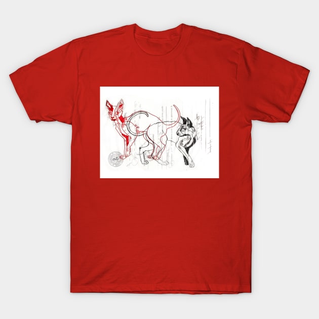 twins T-Shirt by vasodelirium